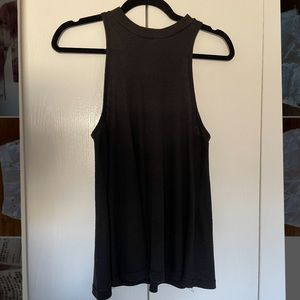 Black high neck tank